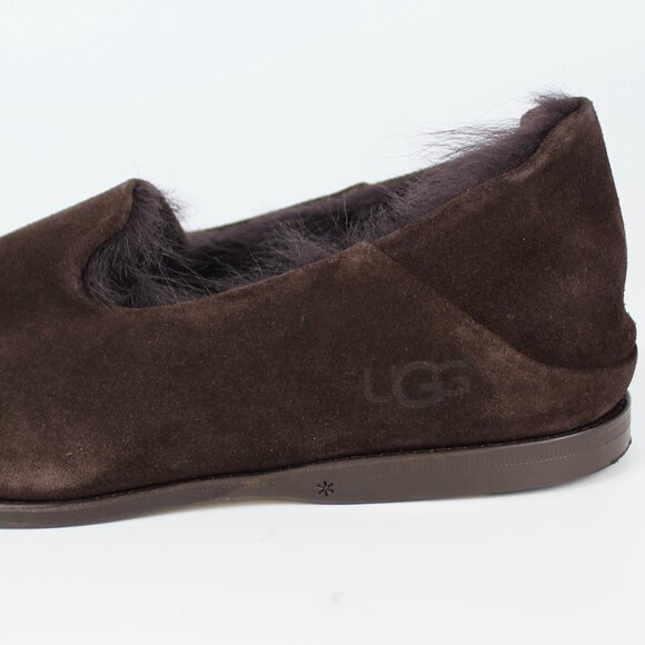 NEW UGG Suede Genuine Shearling Lined Slipper - Picture 9 of 12